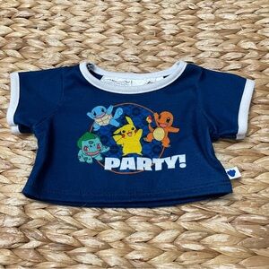 Build‎ A Bear Workshop Pokemon PARTY Shirt